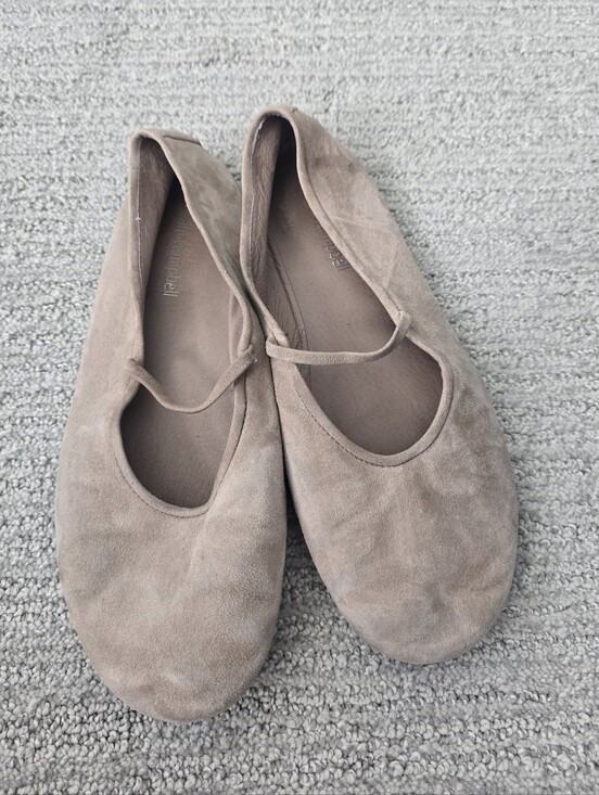 Jeffrey Campbell Shoes - Jeffrey Campbell Dancerina Suede Ballet Mary Jane Flats in Taupe Brown Msrp $150